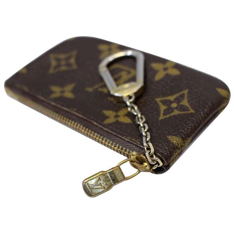 lv coin purse brown coin pouch key holders|louis vuitton lv keychain.